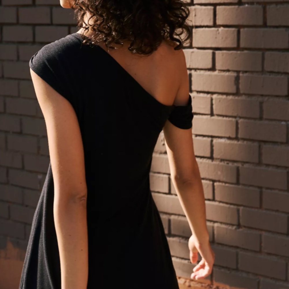Free People Good Feels One-Shoulder Mini Dress - Picture 2 of 4